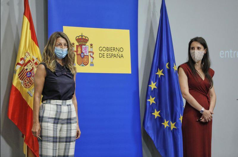  Yolanda Díaz e Irene Montero. EUROPA PRESS 