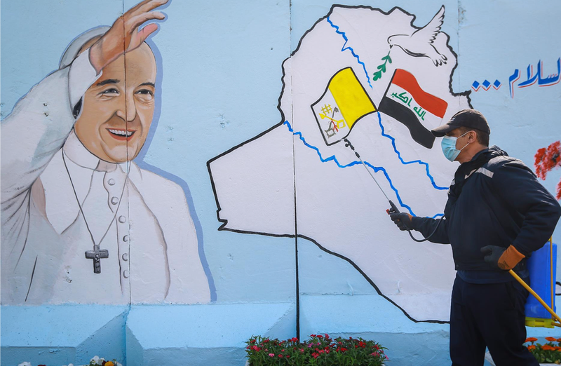  En mural del Papa en Irak - Ameer Al Mohammedaw/dpa 