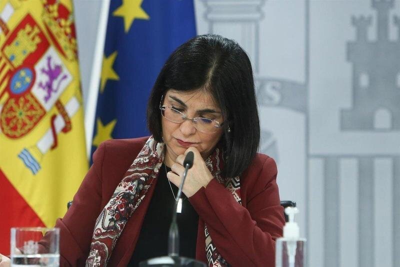  La ministra de Sanidad, Carolina Darias, ofrece una rueda de prensa tras la reunión del Consejo Interterritorial del Sistema Nacional de Salud, en Madrid (España), a 3 de marzo de 2021. Según ha informado Darias, este fin de semana van a llegar a España 5 - EUROPA PRESS/R.Rubio.POOL - Europa Press 