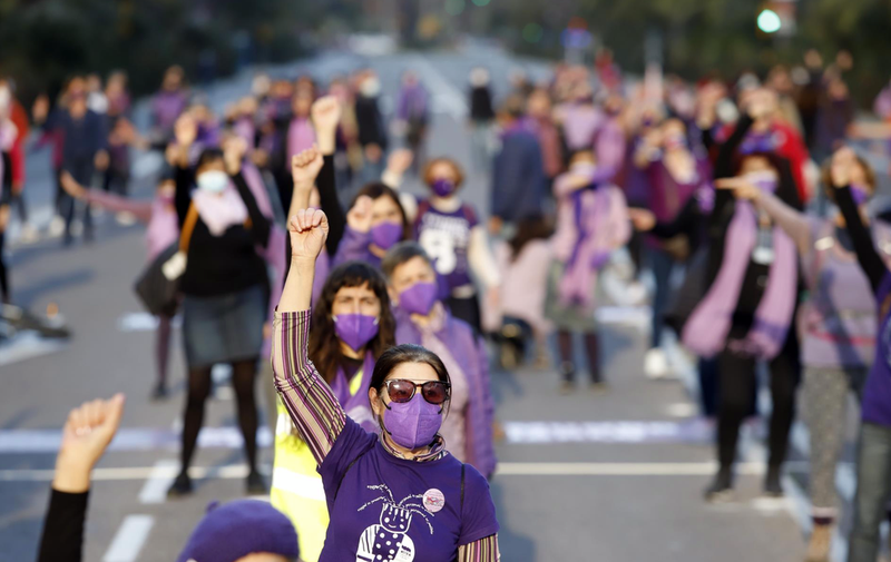  Concentración, baile feminista y lectura de manifiesto por el 8M, Día Internacional de la Mujer, en Málaga - ALEXZEA 