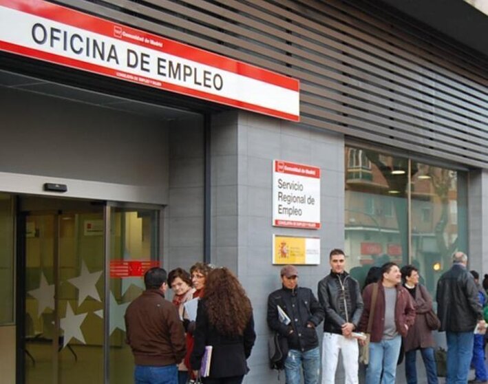  Oficina de empleo. Imagen de archivo 