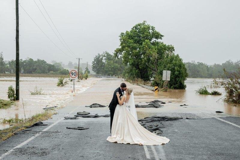  Imagen de la boda entre Kate y Wayne. TWITTER @KatelFog 