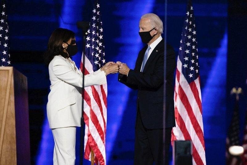  Kamala Harris y Joe Biden; vicepresidenta y presidente de EEUU respectivamente 