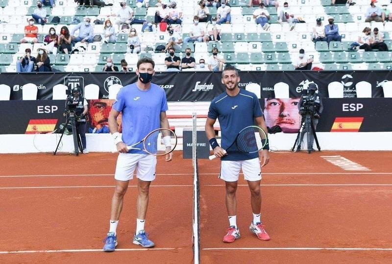  Foto del comienzo del partido entre Pablo Carreño y Mario Vilella 