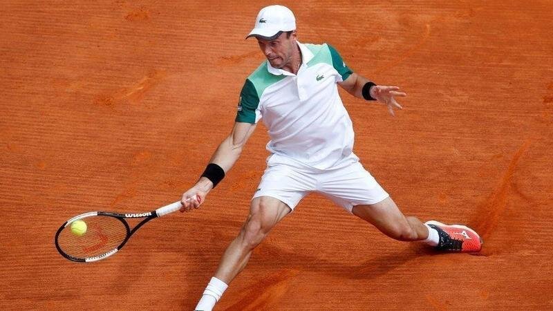  Roberto Bautista jugando en el Masters de Montecarlo 