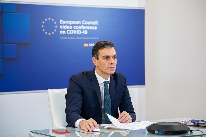  Pedro Sánchez en conferencia UE. 