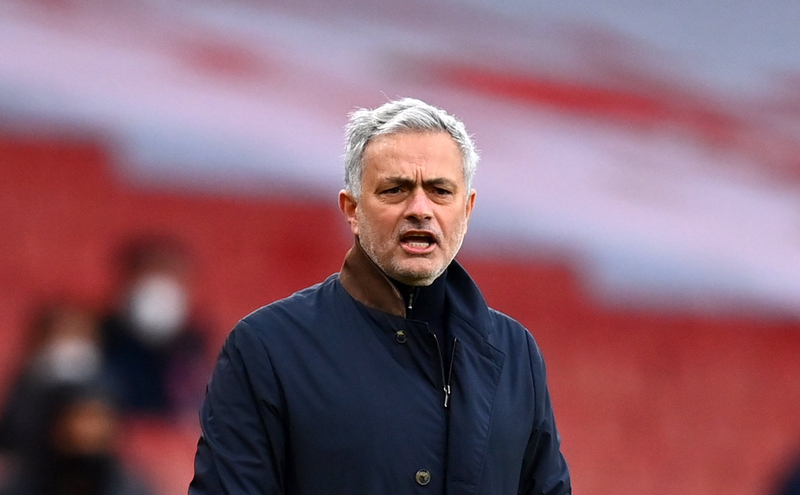  Archivo - 14 March 2021, United Kingdom, London: Tottenham Hotspur manager Jose Mourinho stands on the touchline during the English Premier League soccer match between Arsenal and Tottenham Hotspur at Emirates Stadium. Photo: Dan Mullan/PA Wire/dpa - Dan Mullan/PA Wire/dpa - Archivo 