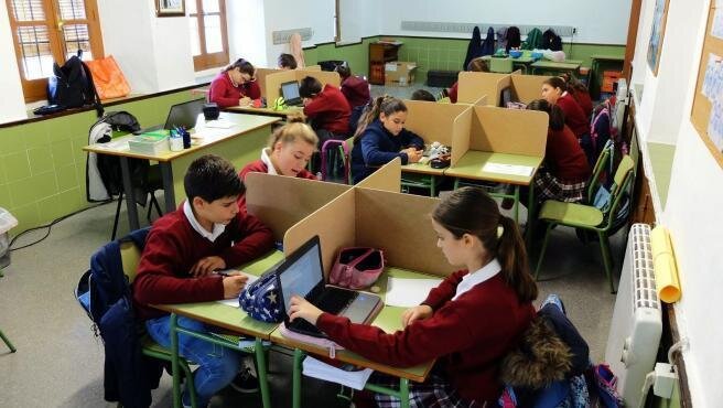  Alumnos de uno de los centros educativos de la Fundación Diocesana Santos Mártires de Córdoba 