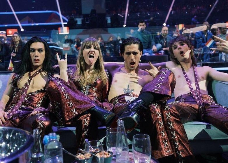  Italia, ganadora de Eurovisión, visto en Twitter: @thisismaneskin 