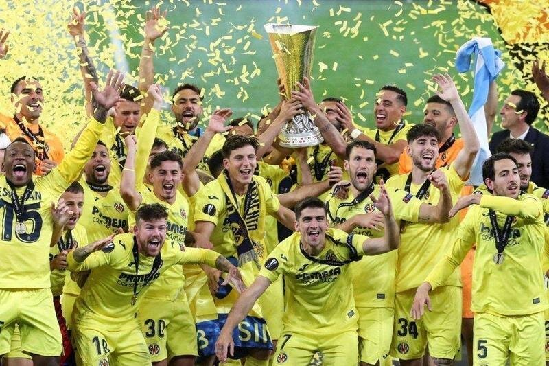  Villarreal campeon de la UEFA Europa League ante el Manchester United 2021. Twitter 