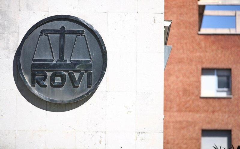  Logo de los Laboratorios Farmacéuticos Rovi en sus oficinas - Eduardo Parra - Europa Press 