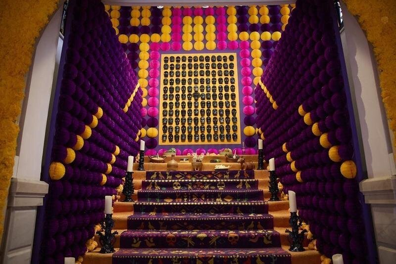 <p> Altar en la Casa de México en Madrid </p>