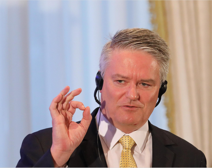 <p> El secretario general de la OCDE, Mathias Cormann, interviene en un desayuno informativo de Fórum Europa, en el Hotel Mandarin Oriental Ritz, a 14 de marzo de 2022, en Madrid (España). Fuente: Europa Press </p>