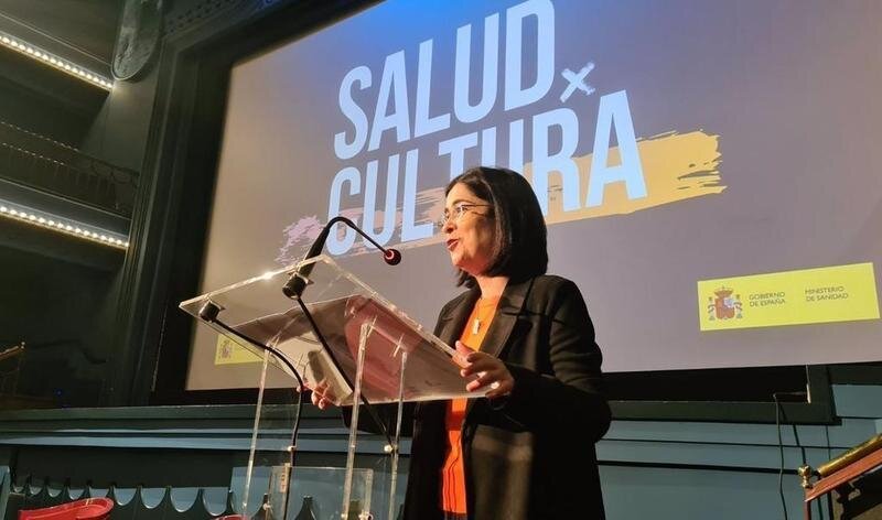 <p> La ministra de Sanidad, Carolina Darias, en los encuentros #SaludXCultura </p>