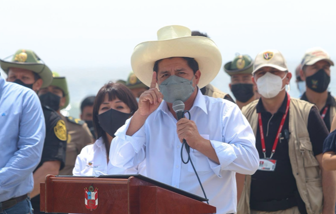 <p> El presidente de Perú, Pedro Castillo - MARCOS REATEGUI </p>