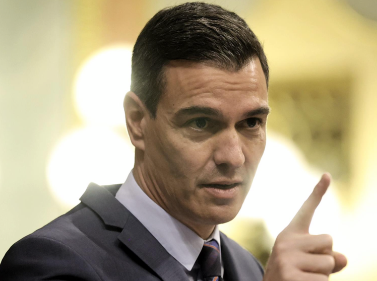 <p> El presidente del Gobierno, Pedro Sánchez, interviene en una sesión plenaria, en el Congreso de los Diputados, a 30 de marzo de 2022. - Eduardo Parra - Europa Press </p>