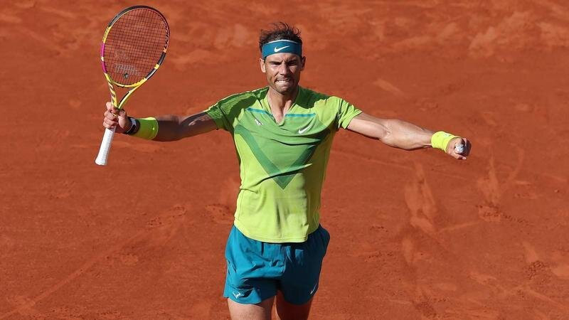 <p> Nadal tras vencer a Felix Auger-Aliassime </p>