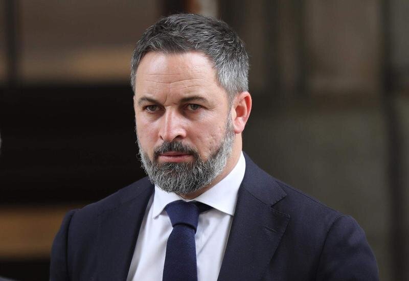 <p> El líder de Vox, Santiago Abascal, en una sesión plenaria en el Congreso de los Diputados, a 29 de marzo de 2022, en Madrid </p>