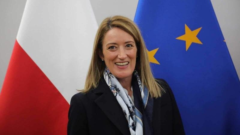 <p> Roberta Metsola, presidenta de la Eurocámara </p>