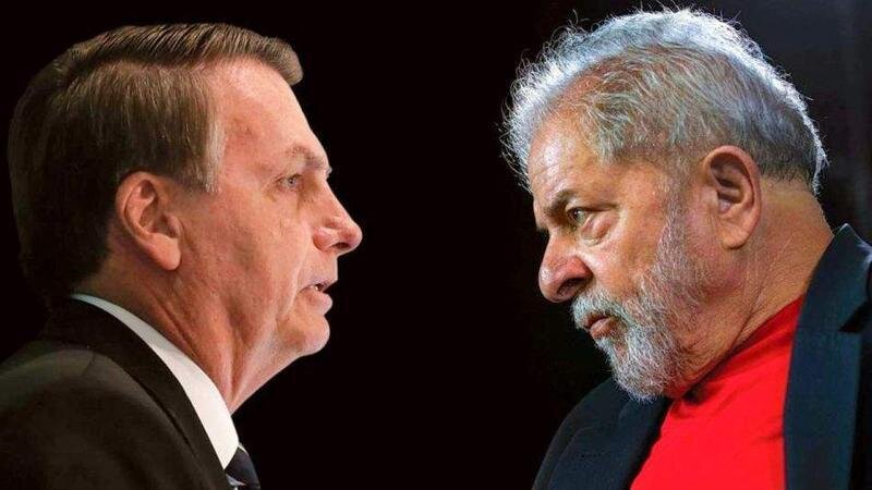 <p> Bolsonaro y Lula cara a cara </p>