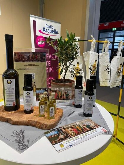  Detalle stand en el Olive Oil World Tour en Múnich 