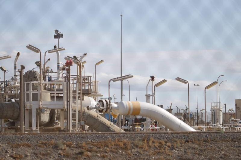  Instalaciones del gasoducto Medgaz Almería-Chinchilla. A 11 de noviembre de 2022, en Almería 