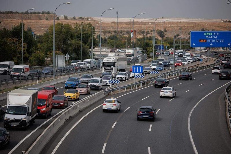  Atasco en la autovía A-3 