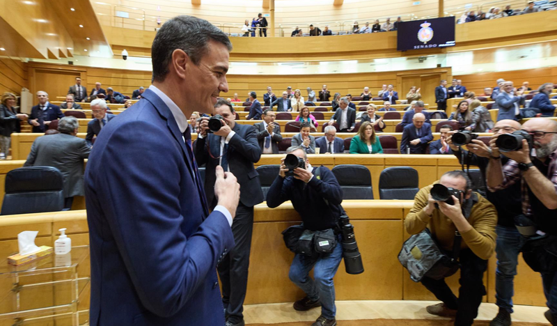  El presidente del Gobierno, Pedro Sánchez, a su llegada a una sesión de control al Gobierno en el Senado, a 21 de diciembre de 2022, en Madrid (España). El presidente del Gobierno, Pedro Sánchez, y el líder del PP, Alberto Núñez Feijóo, celebran este mié - Jesús Hellín - Europa Press 