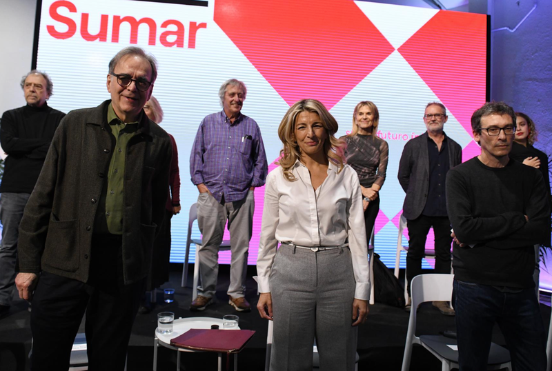  La vicepresidenta segunda y ministra de Trabajo y Economía Social, Yolanda Díaz, durante un acto de SUMAR en Espacio Rastro, a 10 de enero de 2023, en Madrid (España). - Fernando Sánchez - Europa Press 