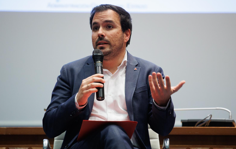  El ministro de Consumo, Alberto Garzón, preside el acto 'Transformar el futuro para mejorar la vida', en el marco de la Semana de la Administración Abierta, en la sede del Ministerio, a 24 de marzo de 2023, en Madrid (España). - Alejandro Martínez Vélez - Europa Press 