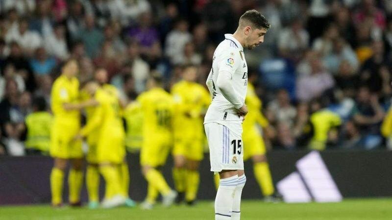  Fede Valderde tras uno de los goles del Villarreal 