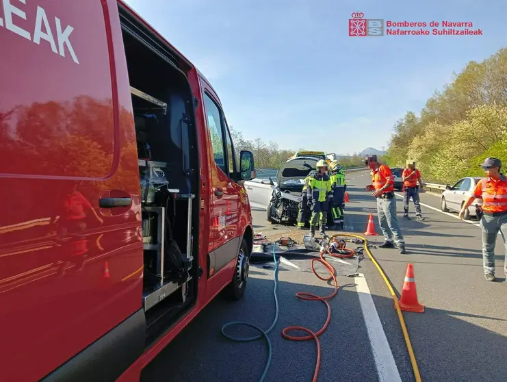  Accidente de tráfico en la A-15 