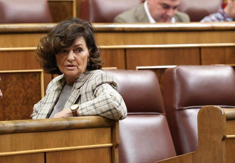  La diputada del PSOE y exvicepresidenta primera del Gobierno Carmen Calvo 