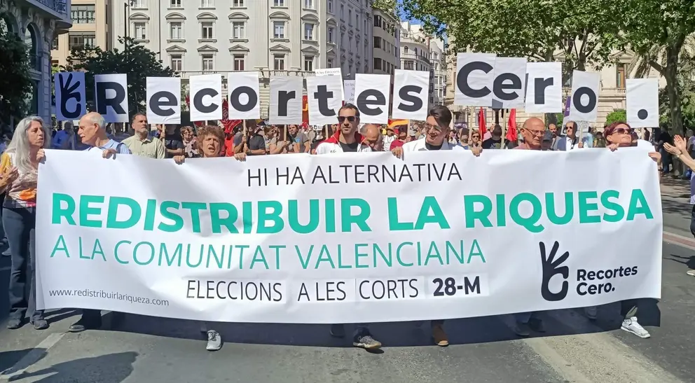  Recortes Cero en una manifestación en Valencia 