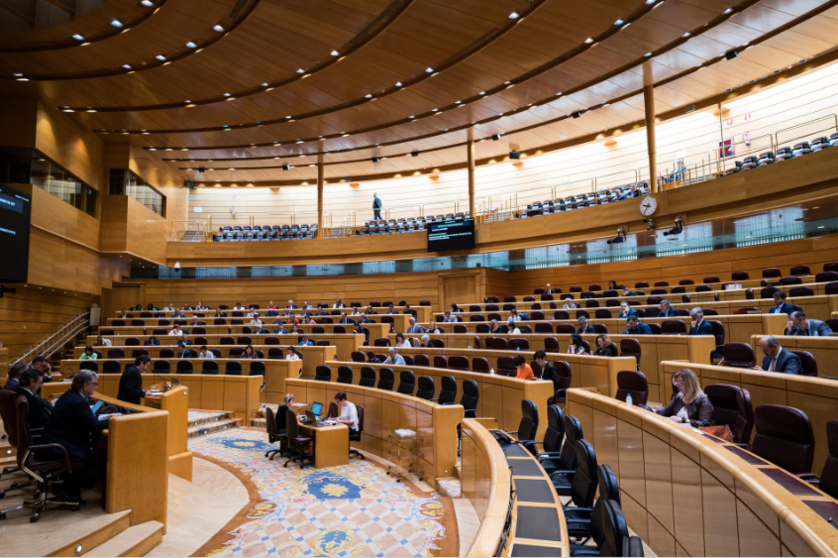  Vista general de una sesión plenaria en el Senado, a 17 de mayo de 2023, en Madrid 