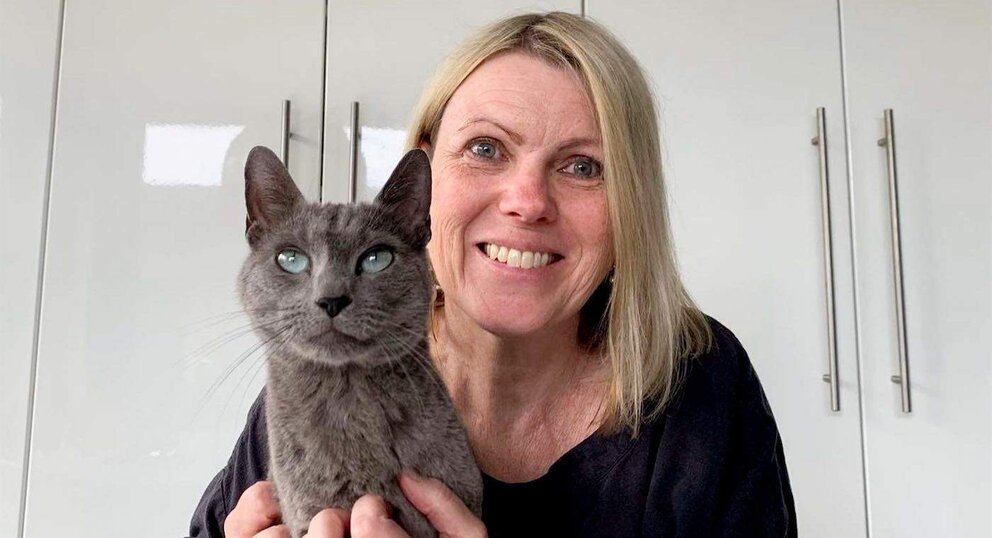  Arthur’s owner Jo Rymill burst into tears when she was reunited with him.  See SWNS story SWLScat.  A “miracle” kitty accidentally trapped under a neighbour’s floorboards for five weeks is believed to have survived by eating spiders and licking condensation from pipes.  Russian blue Arthur had lost half his body weight by the time neighbours were alerted to his distressed mewing and pulled up the floor.  His owner said the four-year-old moggy used up more than one of his nine lives after disappearing from their Ramsgate home on June 8.  Jo Rymill posted on social media, knocked on doors and stuck flyers to lamposts but never thought she would find her missing pet so close to home.  After five gruelling weeks, the owner of a holiday let three doors down posted a voice message on the neighbourhood Whatsapp chat saying the tenants in her property had heard meowing from under the floor. Within 12 minutes, the neighbours descended on the property and pulled up the boards, rescuing a very skinny and dehydrated Arthur. 