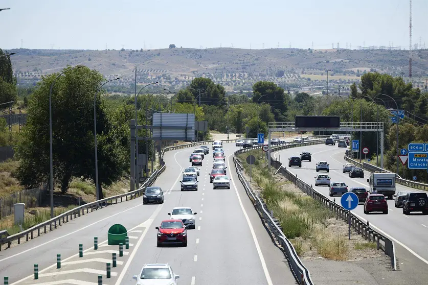  Circulación de vehículos fluida en la autovía A-3 