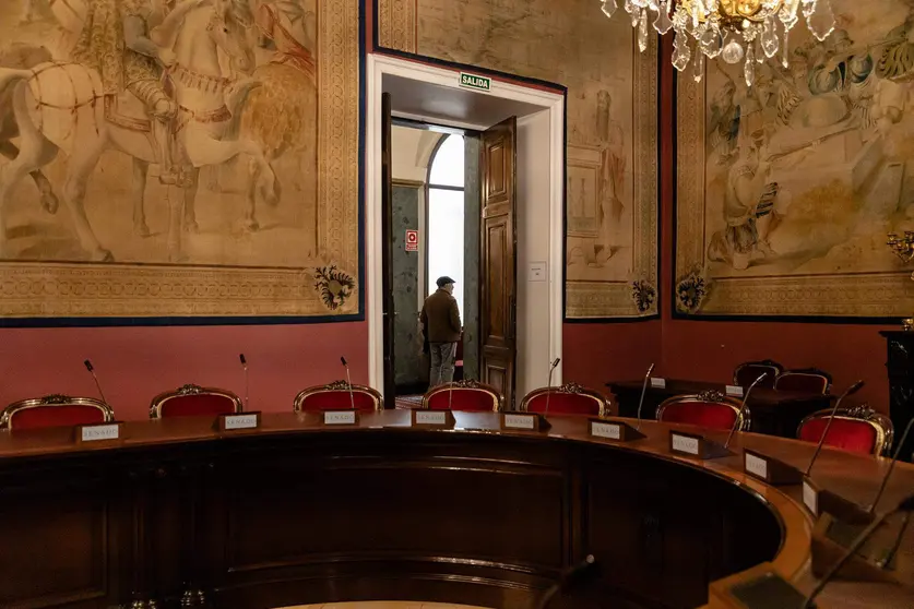  La Sala Manuel Broseta Pont durante la primera jornada de Puertas Abiertas del Senado 