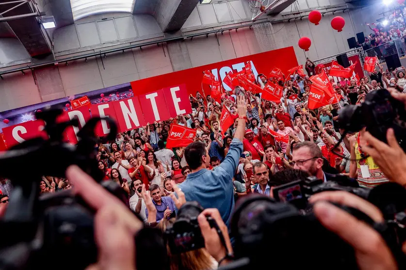  Pedro Sánchez en un evento del PSOE 