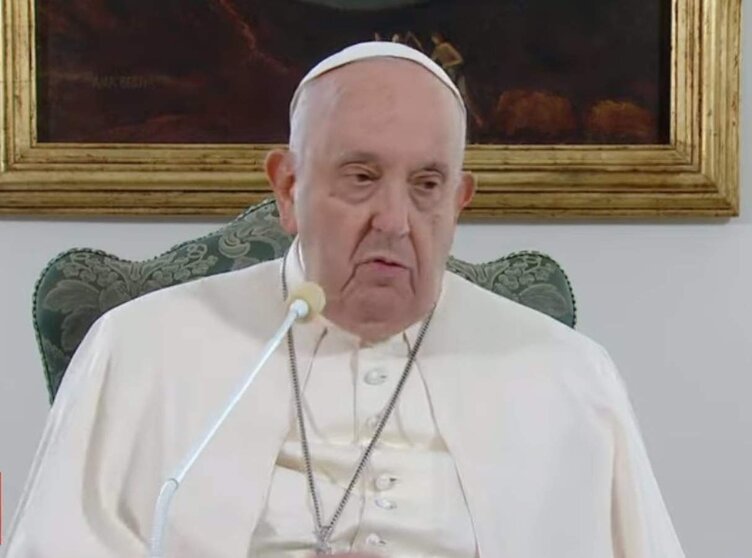  El Papa durante el rezo del Ángelus el domingo 3 de diciembre de 2023 