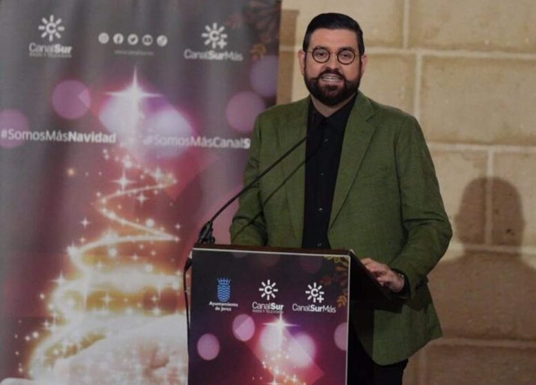  Manu Sánchez en la presentación de las campanadas de Fin de Año en Jerez. - JOAQUÍN CORCHERO - EUROPA PRESS 