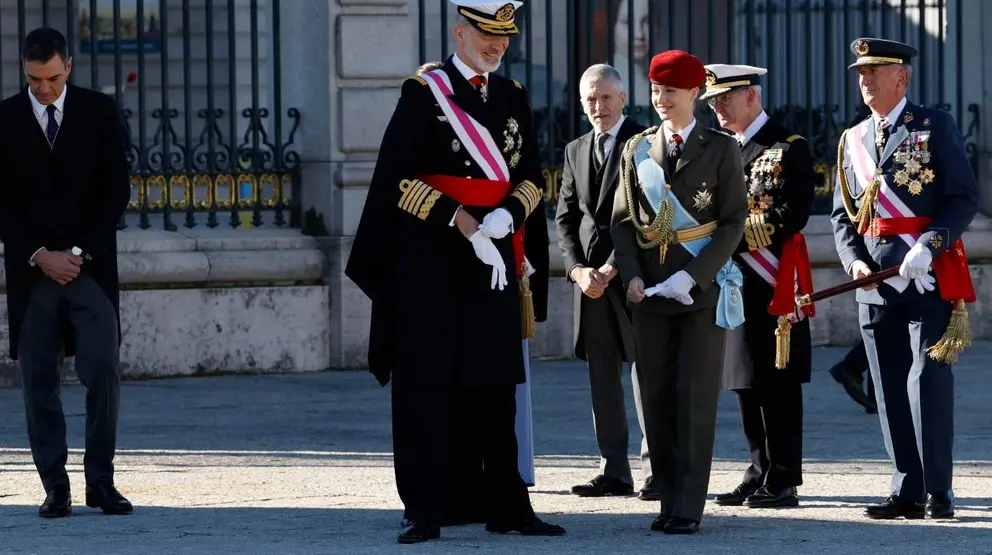  El Rey Felipe VI junto a su hija Leonor en la Pascua Militar 