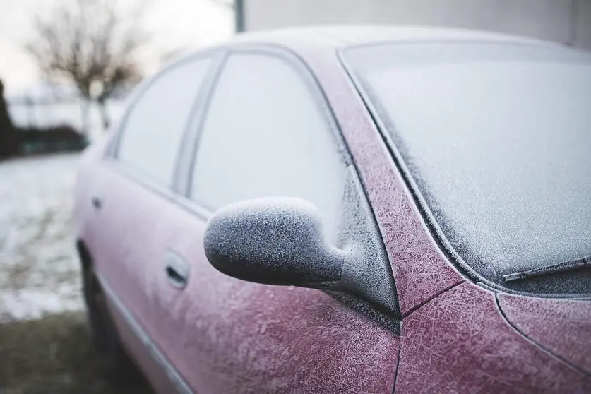  Un coche congelado. 