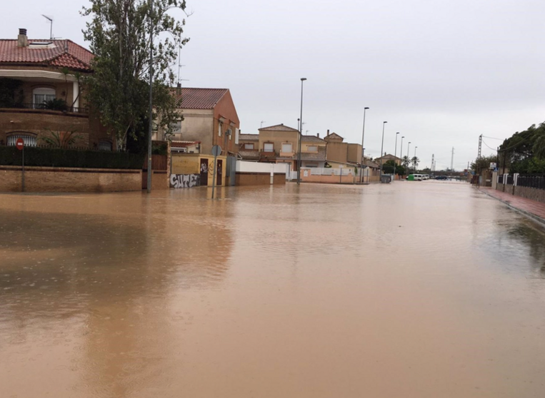  Archivo - Calle anegada por las inundaciones en San Javier. Lluvia. Tormenta. Temporal. Inundación - EUROPA PRESS - Archivo 