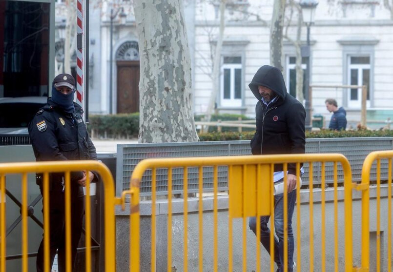  El presidente del Zamora CF, Víctor de Aldama, a su salida de la Audiencia Nacional, a 22 de febrero de 2024, en Madrid (España). - Ricardo Rubio - Europa Press 