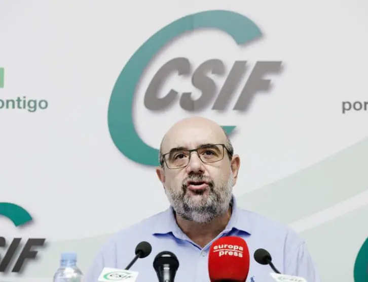  El presidente de la Central Sindical Independiente y de Funcionarios (CSIF), Miguel Borra. 