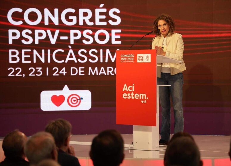  Mª Jesús Montero interviene en el congreso del PSPV - PSPV 