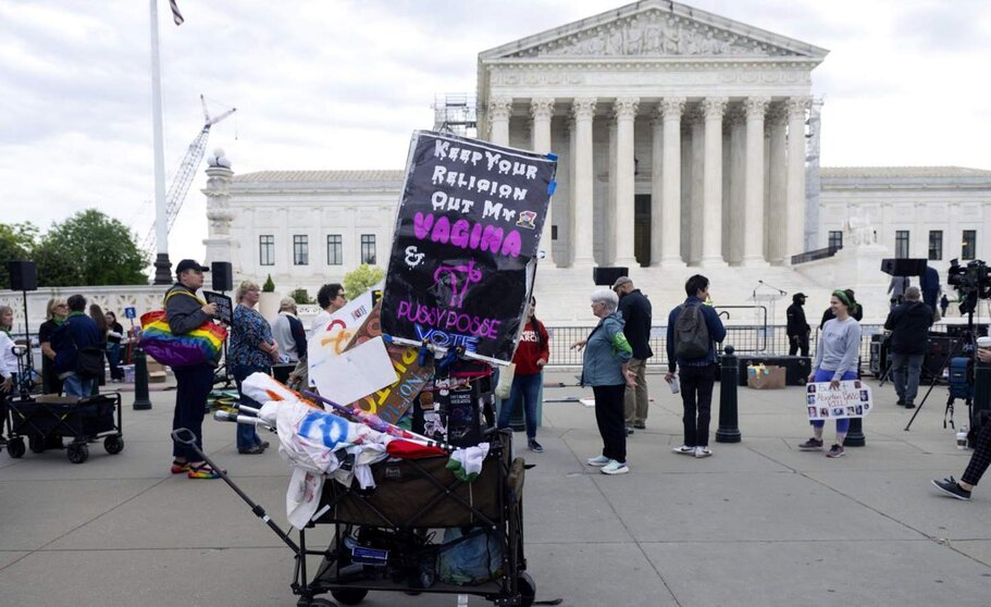  Archivo - Protesta por el derecho al aborto ante el Tribunal Supremo de Estados Unidos - Europa Press/Contacto/Brian Cahn - Archivo 