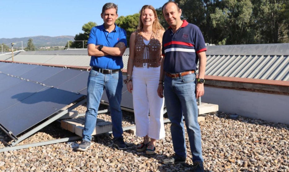  Los investigadores Juan Antonio Rodríguez, Maaike van de Loo y Emilio Camacho 