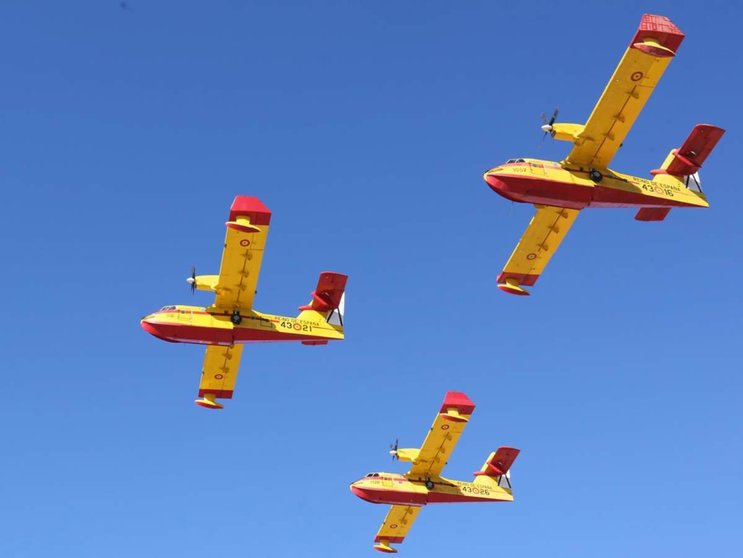  Archivo - Varios aviones del Ejército del Aire en la celebración del 50 aniversario de la creación del 43 Grupo de Fuerzas Aéreas, en la Base Aérea de Torrejón de Ardoz, a 11 de noviembre de 2021, en Torrejón de Ardoz, Madrid (España). - Cézaro De Luca - Europa Press - Archivo 